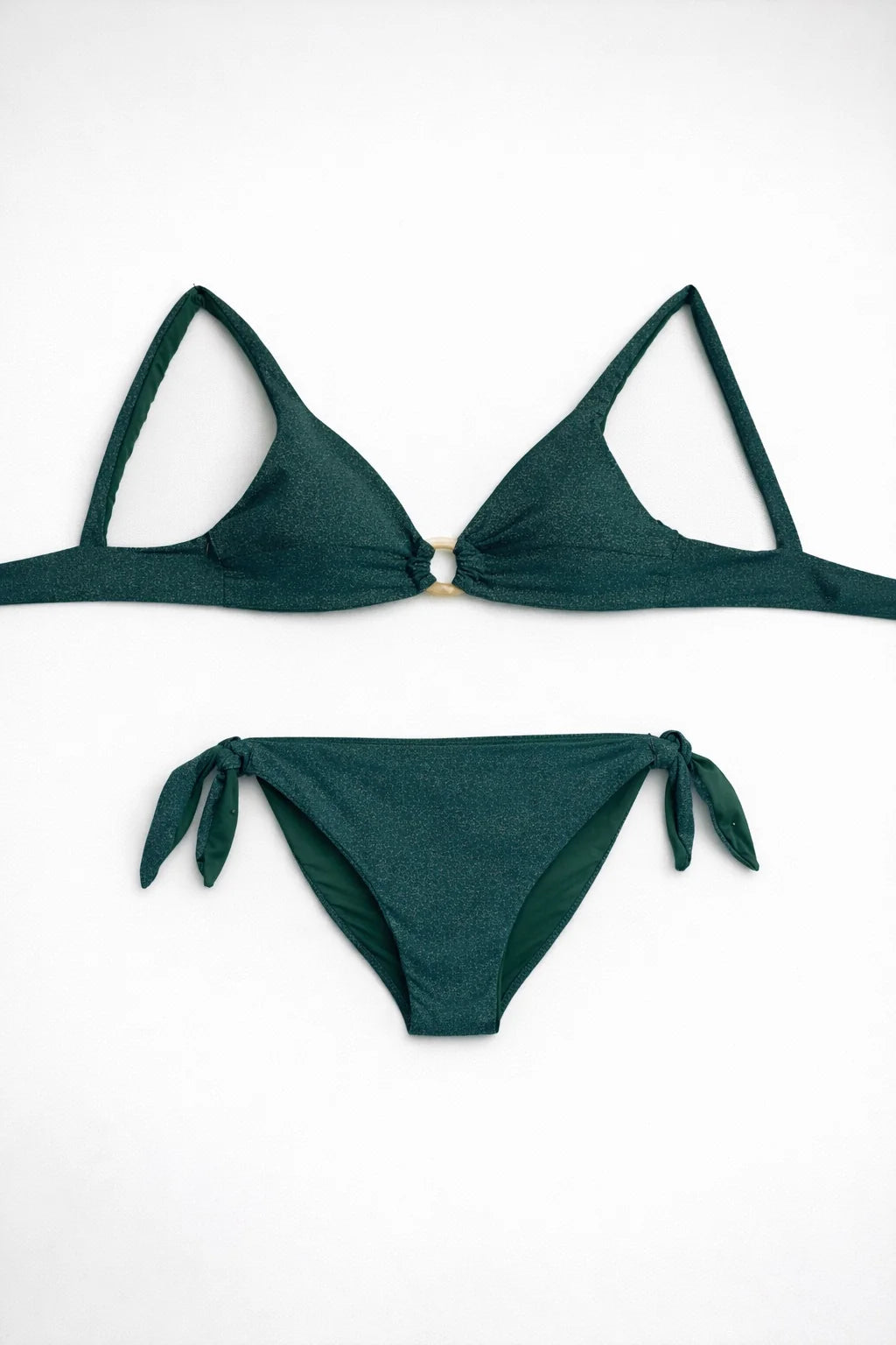 Bikini Taormina Chris Cerf Lurex verde