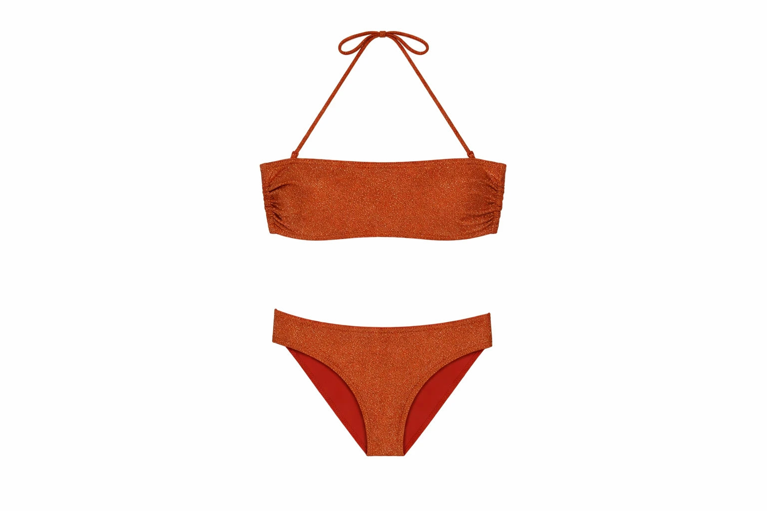Bikini Linosa Chris Cerf tessuto lurex colore amaranto